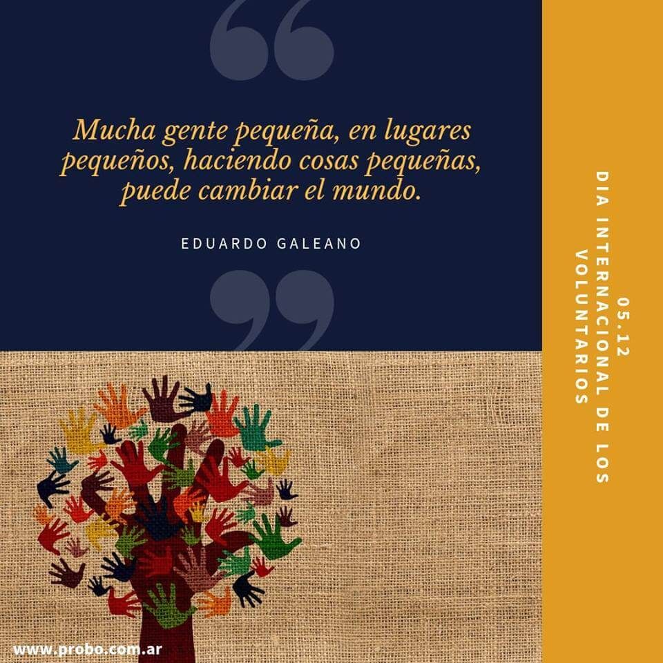Por su entrega y su apoyo incondicional...FELIZ DIA VOLUNTARIOS!